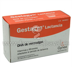 GESTAGYN LACTANCIA 30 CAPSULAS . Farmacia Savall. Ldo. Jose Luis Savall  Ceres. Farmacia online